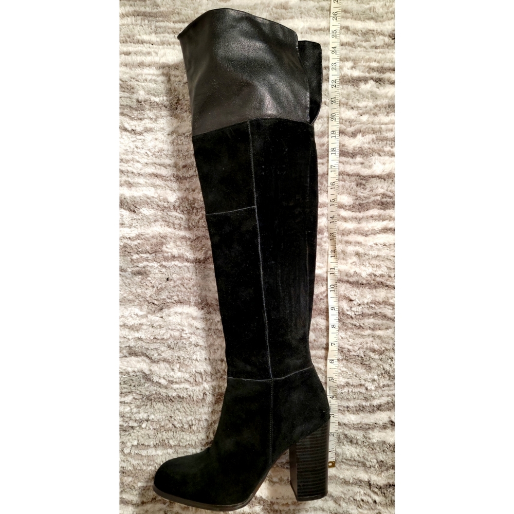 Sam Edelman SE Boutique Suede Over the Knee Boots with Leather Upper - Picture 5 of 6